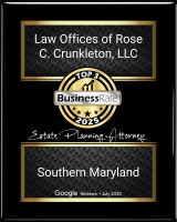 Top 3 Estate Planning Attorney, Southern Maryland 2025 award badge